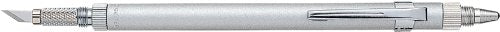 NT Cutter Aluminum Holder Art Knife with needlepoint & burnishers, 1 Knife (D-1000P)