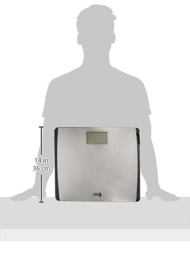 Eat Smart Precision 550 Pound Extra-High Capacity Digital Bathroom Scale with Extra-Wide Platform , Stainless