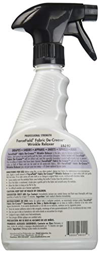 ForceField® Fabric De-Crease Anti Static, Anti Soil & Anti Wrinkle Spray for Clothing, Linens, Drapery & More - 22oz