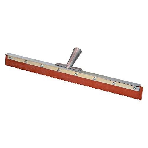 NOTCHED FLOOR SQUEEGEE 24" RED RUBBER