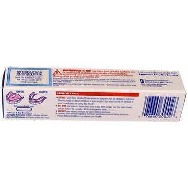 Fixodent Free Denture Adhesive Cream 2.40 oz (Pack of 12)