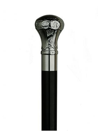 Unisex Bulb Cane Black, Brass Handle -Affordable Gift! Item #DHAR-9113311
