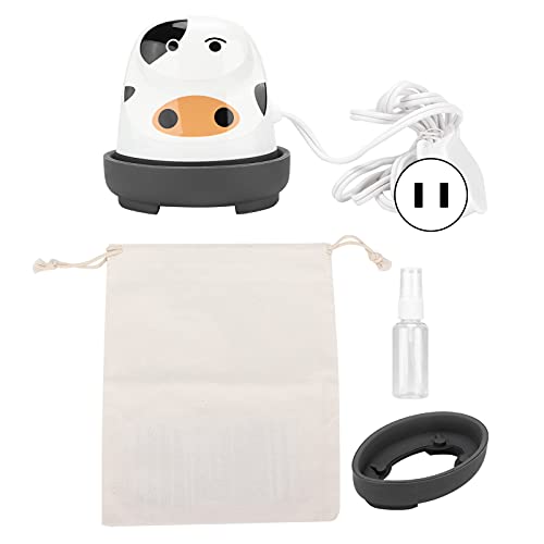 Heat Press Machine, 3 Levels Temperature Mini Cow Appearance Heat Press Iron Portable Heating Transfer Iron for T Shirts/Hats/Bags/HTV Projects(US Plug)