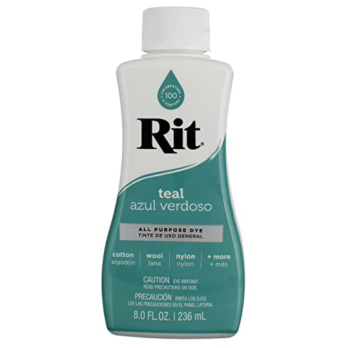 Rit Dyes Teal Liquid 8 oz. Bottle [Pack of 4 ]