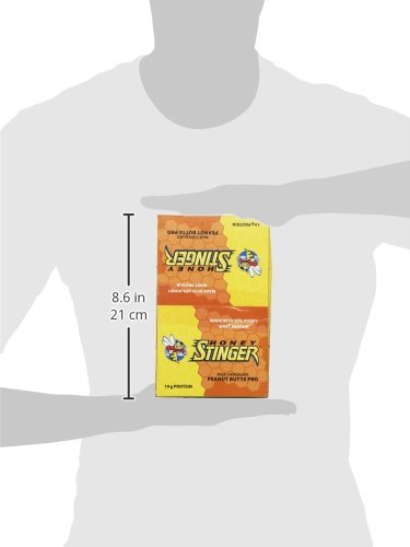 Honey Stinger Protein Bar | Peanut Butta | Protein Packed Food for Exercise, Endurance and Performance | Sports Nutrition Snack for Home & Gym, Post Workout | Box of 15