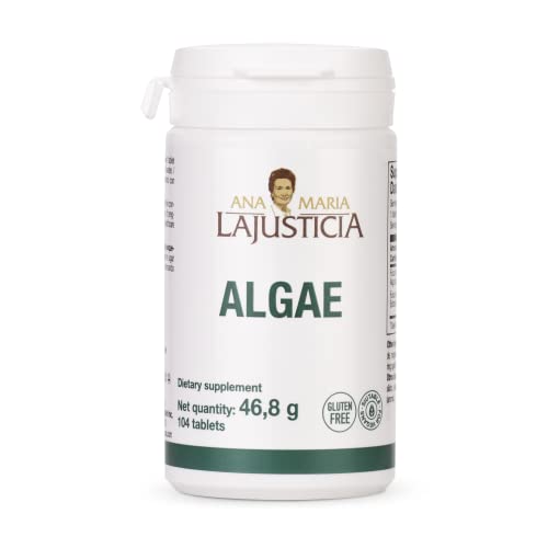 Ana Maria Lajusticia - Algae - Sugar Free, Gluten Free and Vegan Friendly. 104-Days Treatment Pack. Anti-Celullite Properties. Favours The Elimination of Liquids