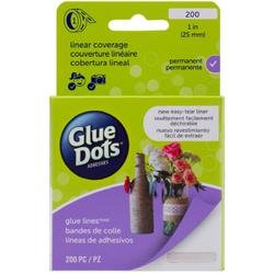 Glue Dots (3-Pack) 1 inch Glue Line Roll 200 Clear Lines GD22263