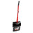 Libman Commercial 919 Lobby Dust Pan and Broom Set (Open Lid), Black/Red (Pack of 2)