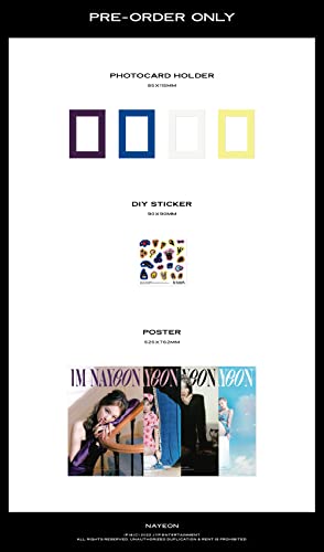 DREAMUS TWICE Nayeon IM NAYEON 1st Mini album KPOP Poster+Photocard+Extra Photocards (Random Version) (P0099)