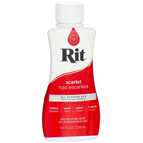 Rit 88050 8 Oz Scarlet Liquid Dye