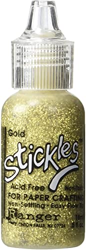 Stickles Glitter Colors - Rose Gold, Diamond, Silver & Gold - 4 Item Bundle