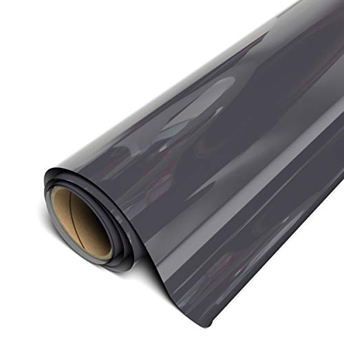 Siser EasyWeed Heat Transfer Vinyl 15" x 5ft Roll (Charcoal) Compatible with Siser Romeo/Juliet & Other Professional or Craft Cutters - Layerable - CPSIA Certified