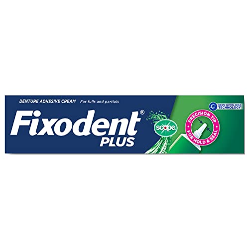 Fixodent Control Denture Adhesive Cream Plus Scope Flavor 2 oz (Pack of 5)
