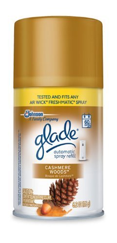 Glade Automatic Spray Refill, Cashmere Woods, 6.2 Oz (Pack of 6)