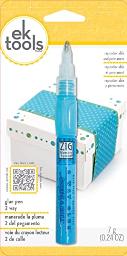 EK Tools Zig Memory System 2-Way Squeeze and Roll Glue Pen, New Package