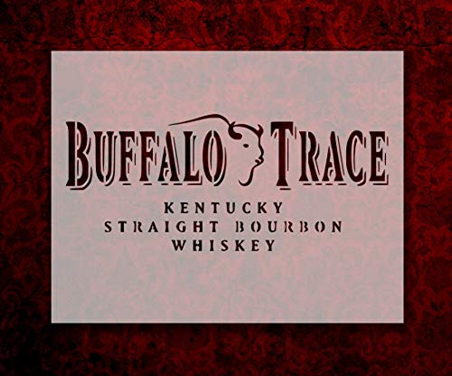 Buffalo Trace Whiskey 8.5" x 11" Custom Stencil Arts and Crafts Scrapbooking Painting on The Wall Wood Glass