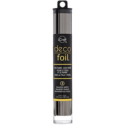 Deco Foil - Metallic Colors Transfer Sheet Set with Foil Pen - Rose Gold, Pewter, Silver, Copper & Gold (Original Version)