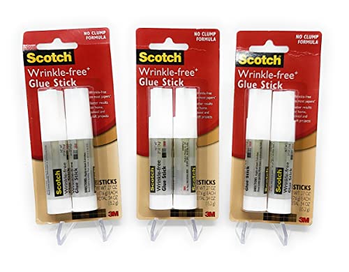 Scotch Wrinkle-Free Glue Sticks 2/Pkg-.27oz