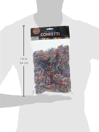 Festive Tissue Paper Super Mega Value Pack Confetti - 5 oz. (Pack of 1) - Perfect for Parties, Events & Craft Projects