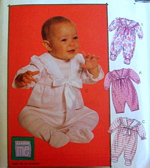 McCall's Pattern 8580 Infant - Romper for Stretch Knits - With/Without Feet