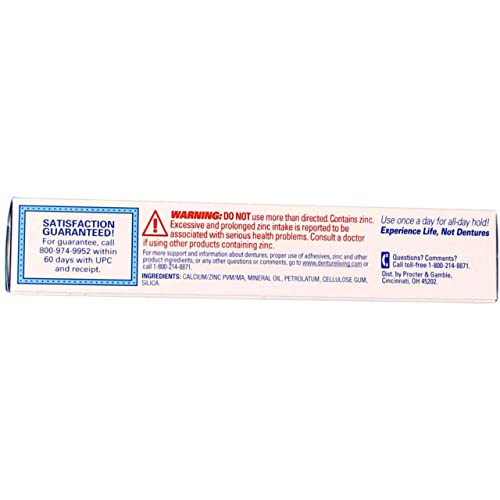 Fixodent Free Denture Adhesive Cream 2.40 oz (Pack of 12)