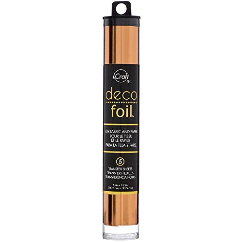 Deco Foil - Metallic Colors Transfer Sheet Set with Foil Pen - Rose Gold, Pewter, Silver, Copper & Gold (Original Version)