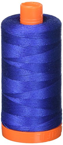 Aurifil Mako Cotton Thread Solid 50wt 1422yds Dark Cobalt