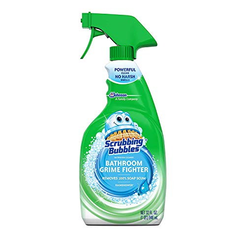 Scrubbing Bubbles Bathroom Grime Fighter Spray 32oz Rainshower (Package May Vary) Pack of 2