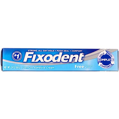 Fixodent Free Denture Adhesive Cream 2.40 oz (Pack of 12)