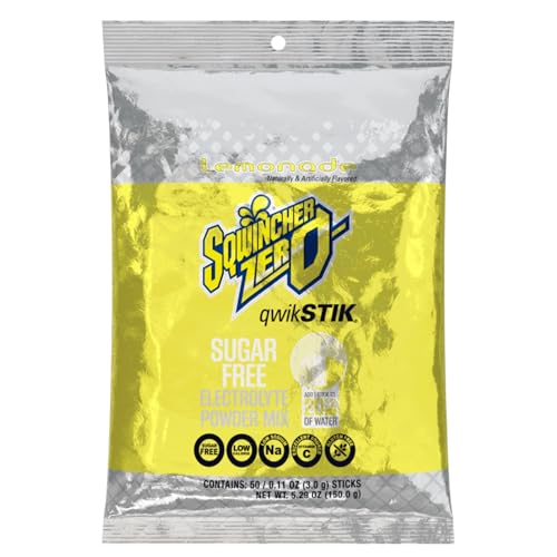 Single Serve Qwik Stik Zero, 50 Sticks/Bag, Lemonade