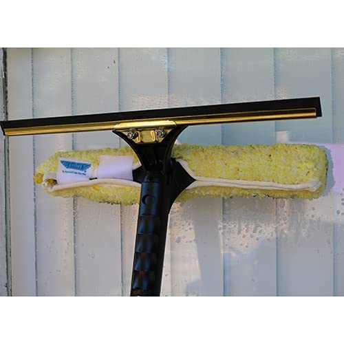 Ettore 71180 Backflip Window Squeegee, 18 Inch, Gold, Black