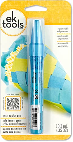 EK tools 55-00012 Glue Pen Zig Chisel Tip 2 Way, Multicolor