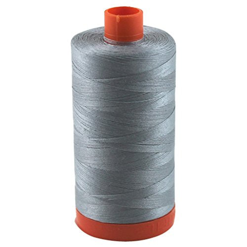 Aurifil Thread 2610 LIGHT BLUE GREY Cotton Mako 50wt Large Spool 1300m