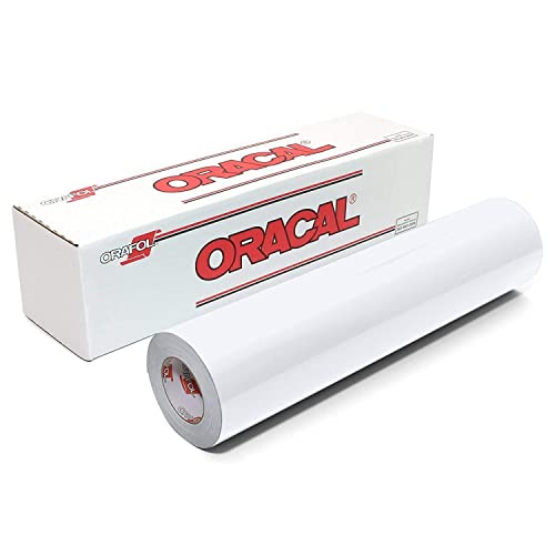 Roll of Oracal 651 Matte White Vinyl for Craft Cutters and Vinyl Sign Cutters (12" x 15')