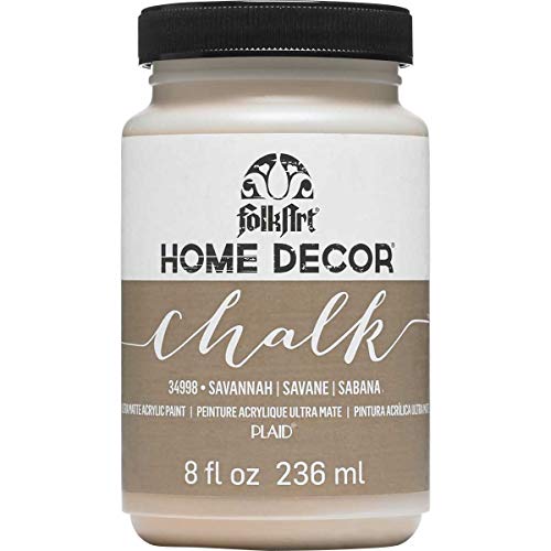 FolkArt Home Decor Chalk Furniture & Craft Paint in Assorted Colors, 8 ounce, Savannah