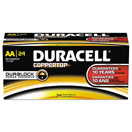 Duracell PGD MN1500BKD Coppertop Battery, Alkaline, AA Size (Pack of 144)