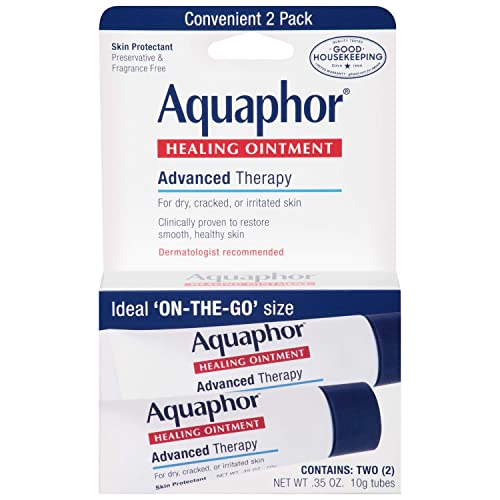 Aquaphor Healing Skin Ointment, Advanced Therapy, 2 Pack, 0.35 oz ea (Pack of 24)