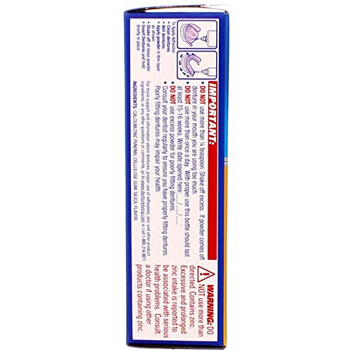 Fixodent Denture Adhesive Powder Extra Hold 2.70 oz (Pack of 5)