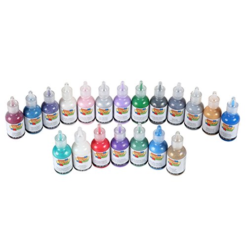 Bulk Buy: Scribbles Glitter 3D Paint Glitter - Pack of 20 Glitter, Nontoxic & Permanent Dimensional Paints for Fabrics, T-shirts, Backpacks, Posters, Glass, Wood and More
