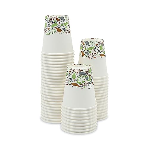 Boardwalk DEER10HCUP Deerfield Printed Paper Hot Cups, 10 oz, 50 Cups/Pack, 20 Packs/Carton