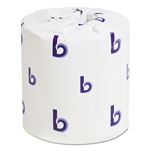 Boardwalk 6145 Bathroom Tissue, Standard, 2-Ply, White, 4 X 3 Sheet, 500 Sheets/roll, 96/carton
