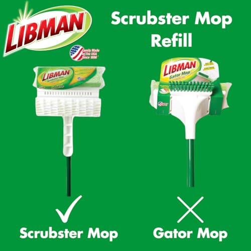 Libman Scrubster Mop Refill Case of 6