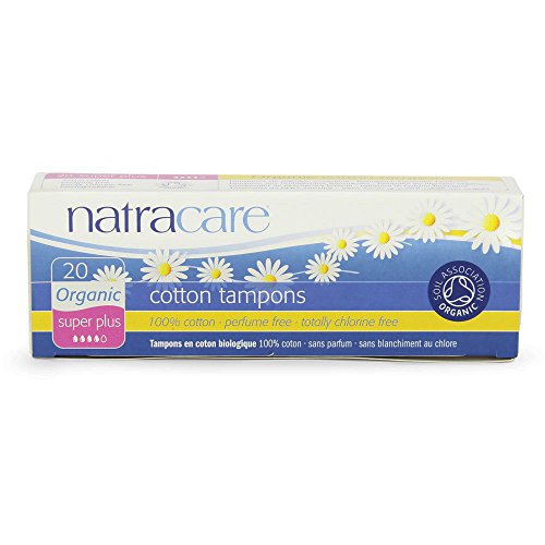 Natracare Organic Cotton Tampon Super Plus 20 Count (6 Pack)