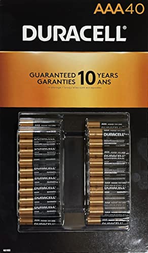 Duracell - CopperTop AAA Alkaline Batteries - Long Lasting, All-Purpose Triple A Battery for Household and Business - 40 Count