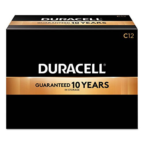 Duracell MN1400 Alkaline Battery with Duralock, Size C, Shape, (Pack of 72)