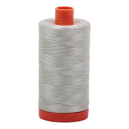 Aurifil Mako Cotton Thread Solid 50wt 1422yds Light Grey Green