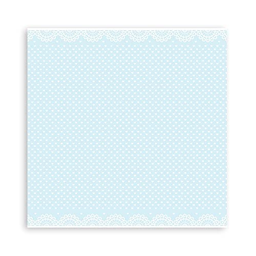 STAMPERIA INTER, KFT Paper PAD 12X12 10PK Dream Blue, Multi-Coloured