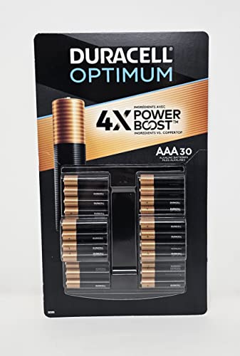 Duracell Optimum AAA Batteries with 4X Power Boost Ingredients, 30 Count