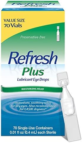 Refresh Plus Long-lasting relief Eye Drops Single-Use Vials ( 70 Count)