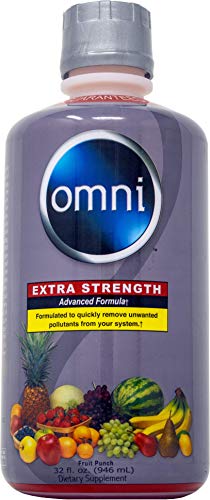 Wellgenix Omni Cleansing Drink, Extra Strength Body Detox, Herbal Cleanse Detox Liquid, Flush Your System, Fruit Punch Flavor, 32 Fl Oz, Premium Detox Support Supplement